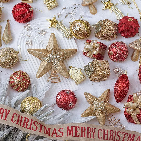 Champagne Color Hand-Painted Christmas Ball Ornament